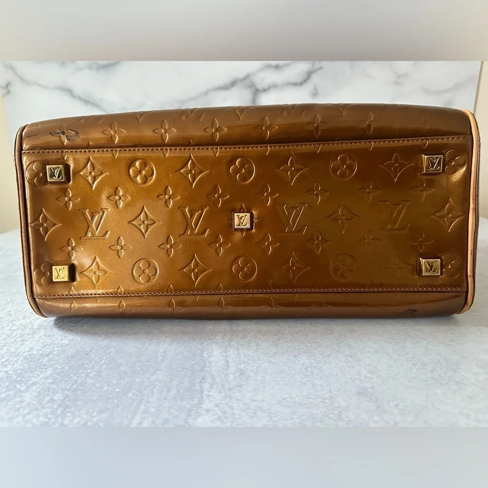 Louis Vuitton Vernis Tompkins Square Satchel – Bronze Patent Leather